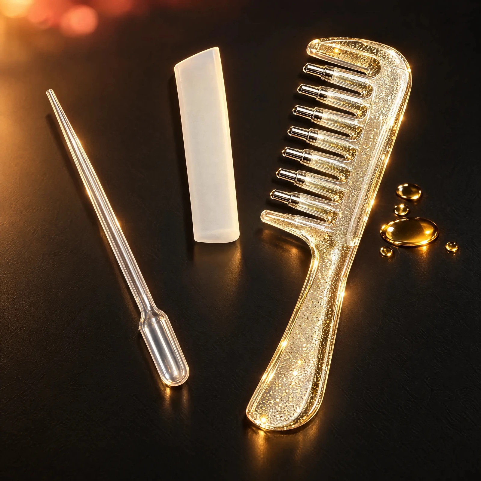 Peigne Applicateur d’huile pour cuir chevelu