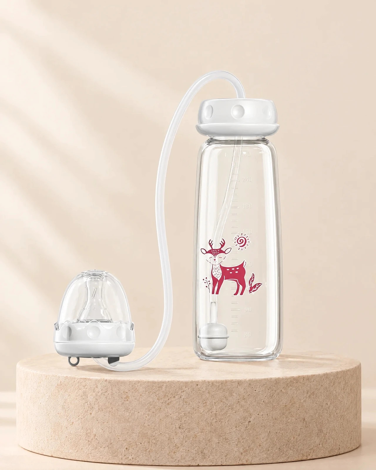 Biberon main libre à paille, 240 ML