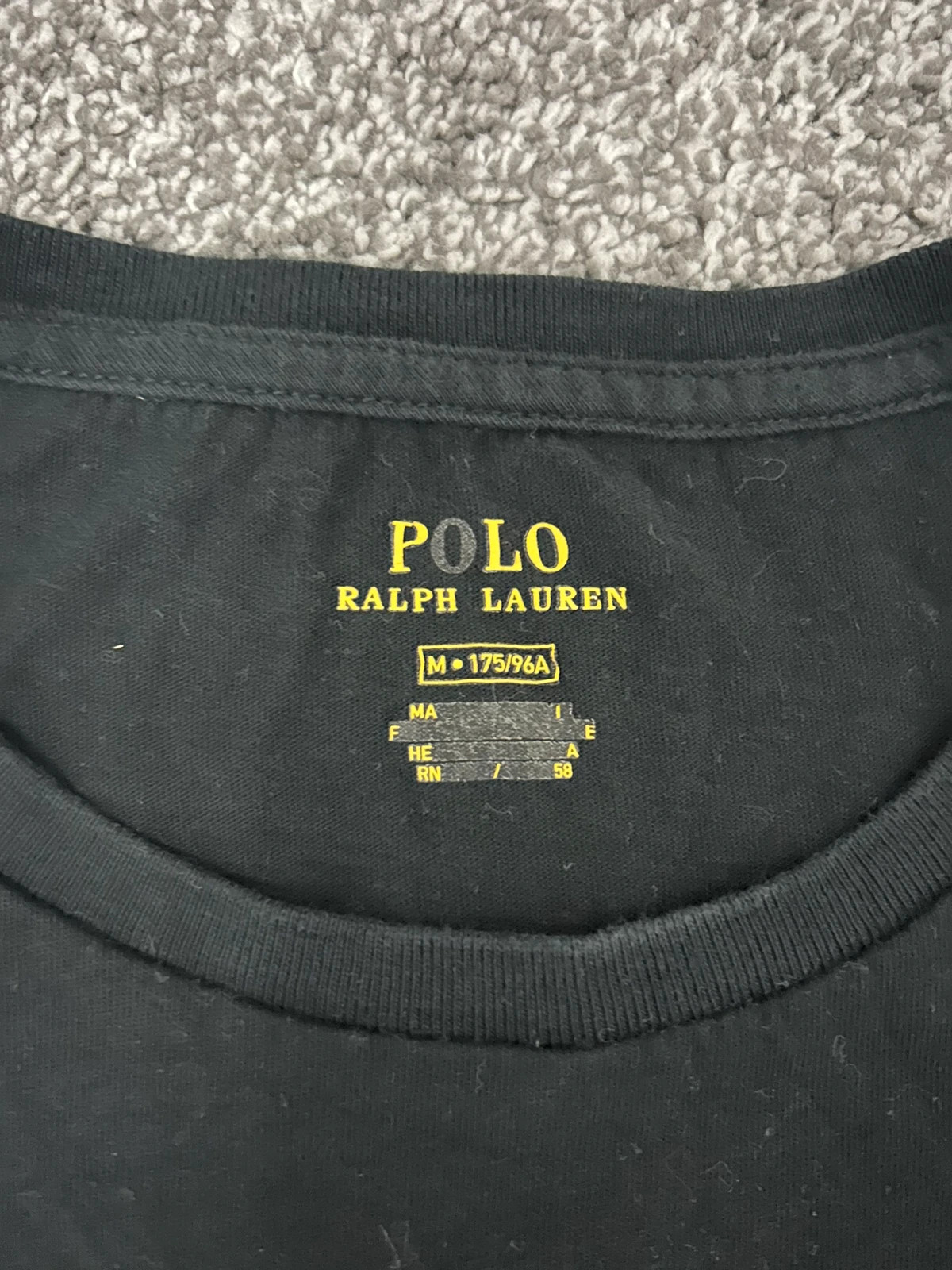 Polo Ralph Lauren T-Shirt in Medium Black – Polo Ralph Lauren – taille M 2
