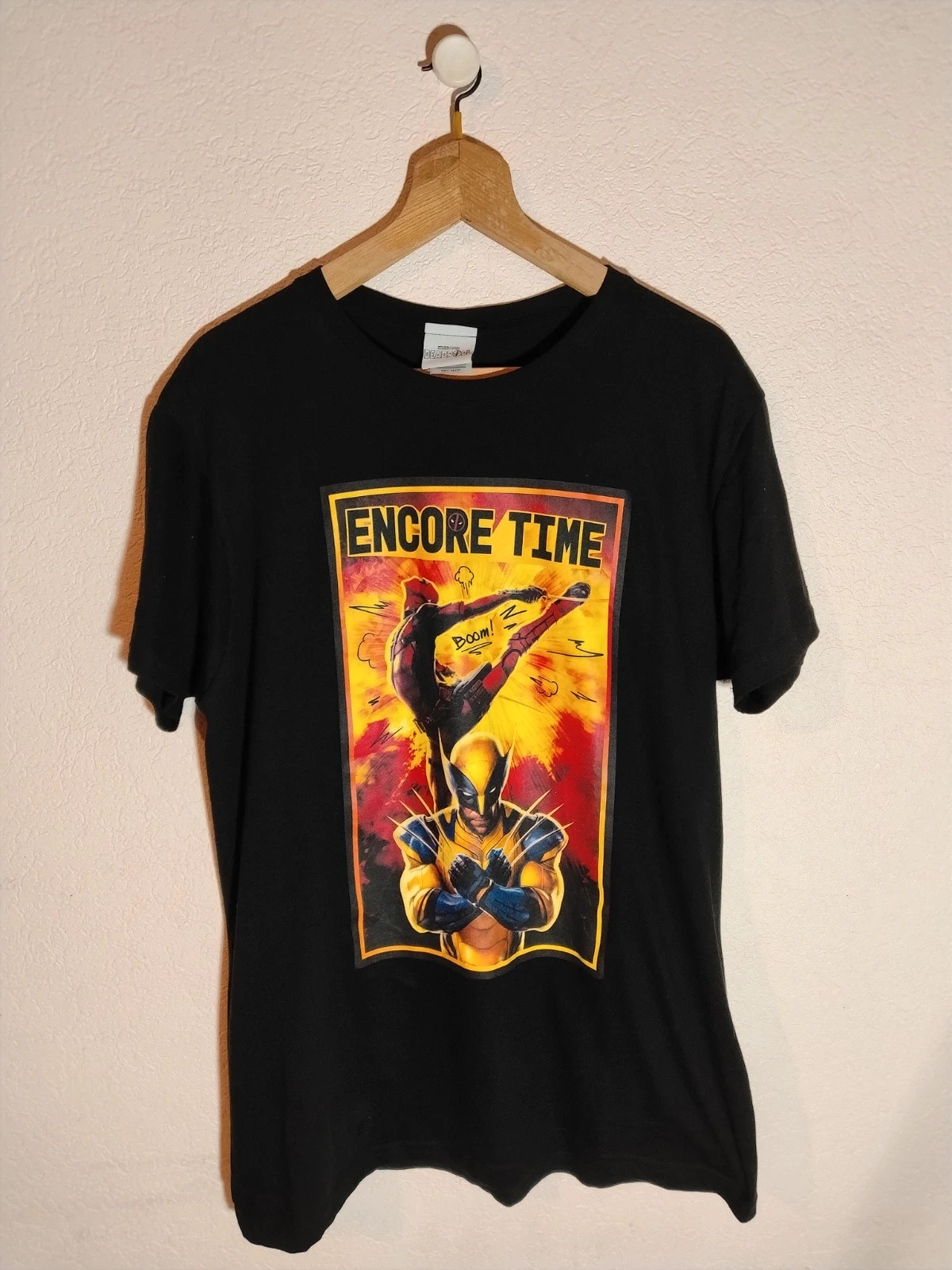 T-shirt maillot marvel 20 th Century studio Deadpool B&C collection taille L couleur noir