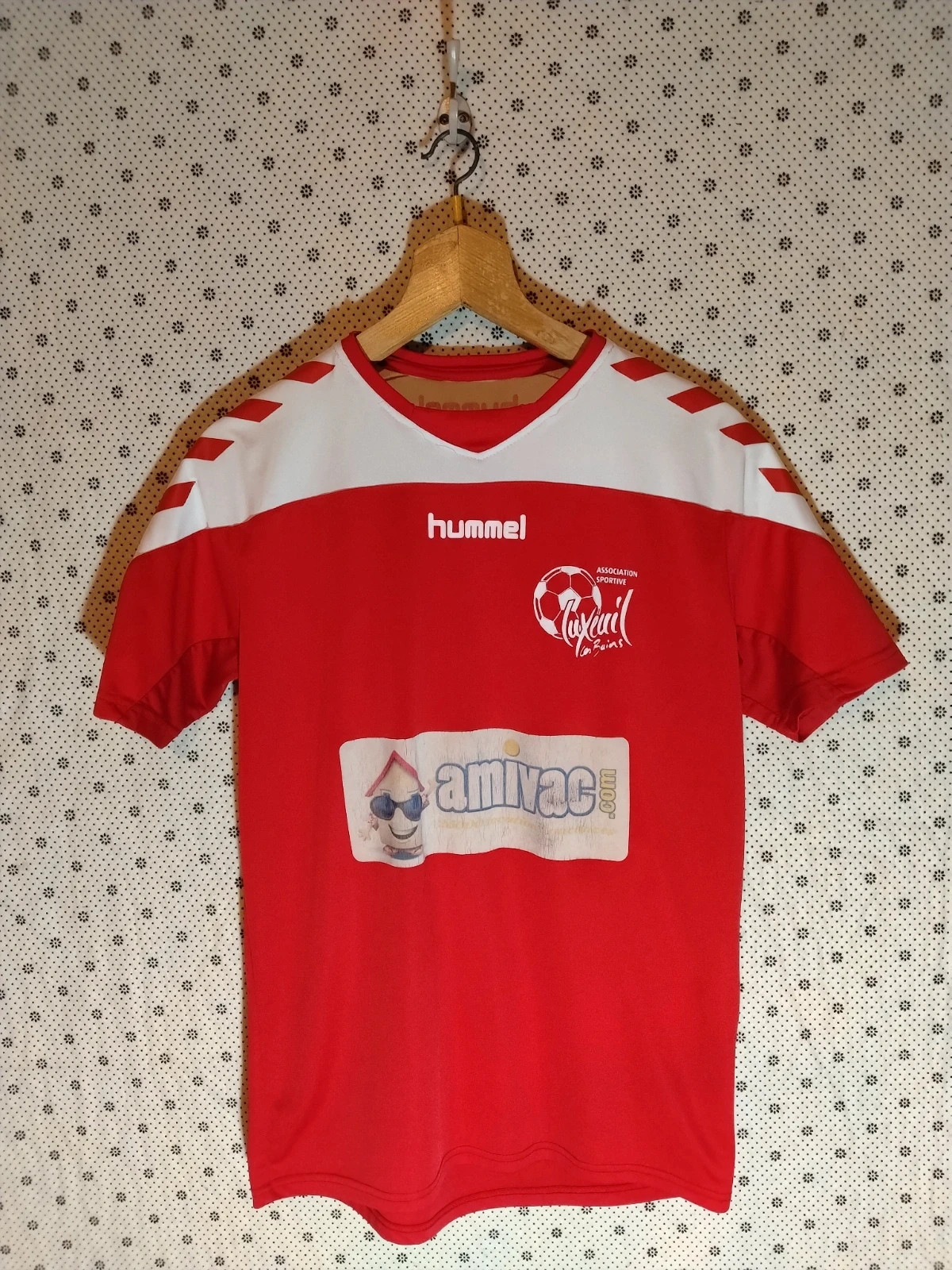T-shirt maillot Hummel association sportive luxeuil les Bains taille S couleur rouge