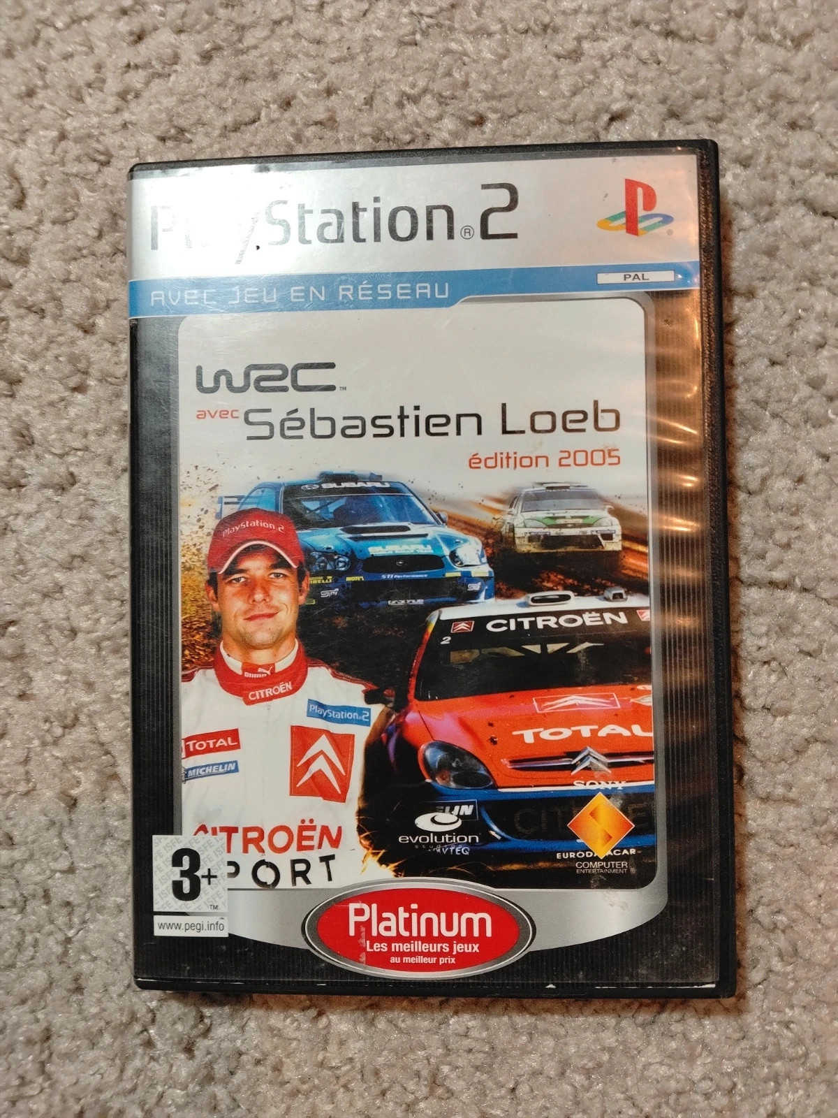 Jeux vidéo wrc avec Sébastien Loeb Sony édition 2005 Platinum+3 ans