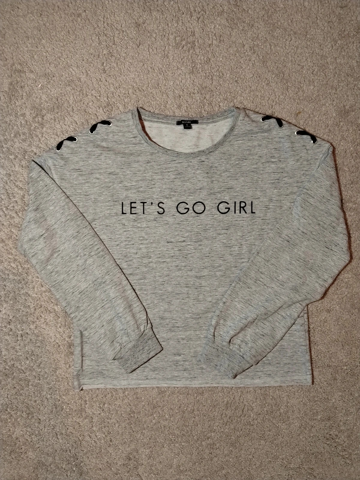 Pull sweat femme Kiabi gris taille M
