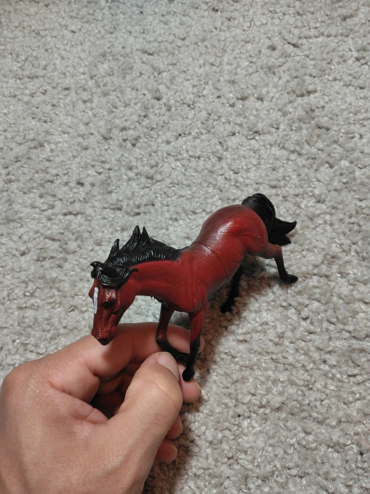 Figurine de cheval miniature bai cerise vintage – taille Taille unique 3