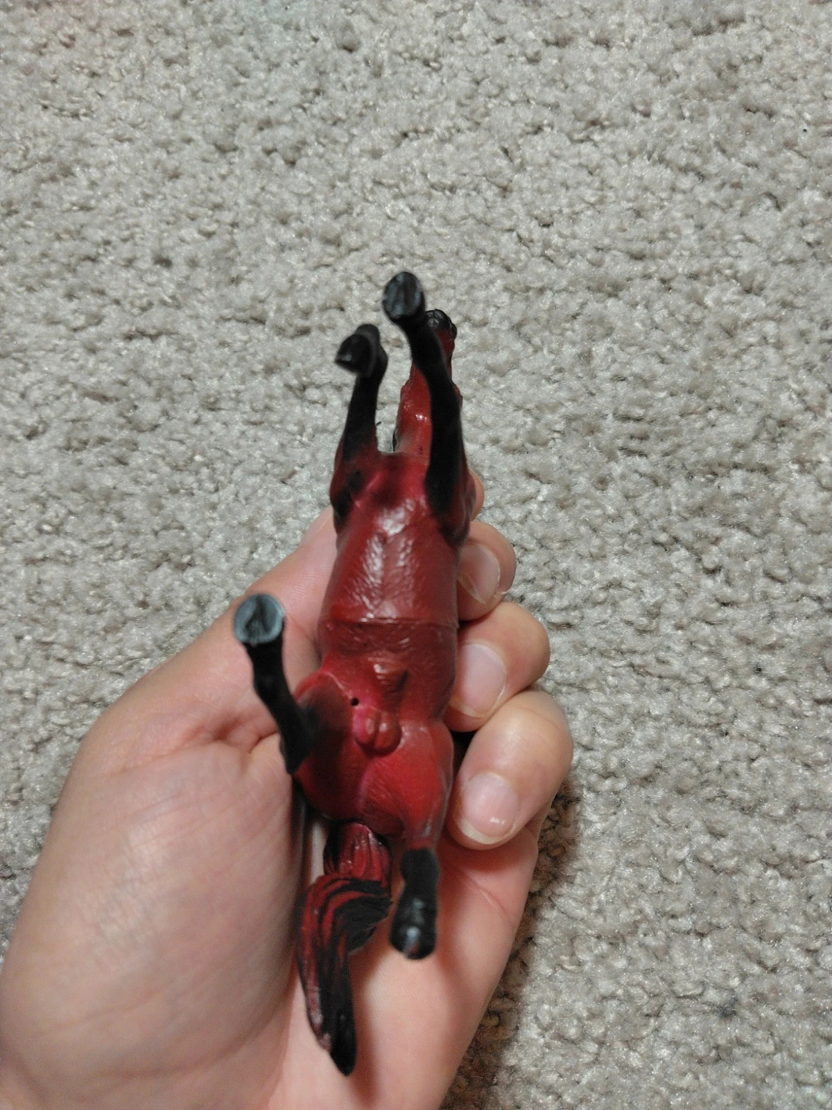 Figurine de cheval miniature bai cerise vintage – taille Taille unique 4