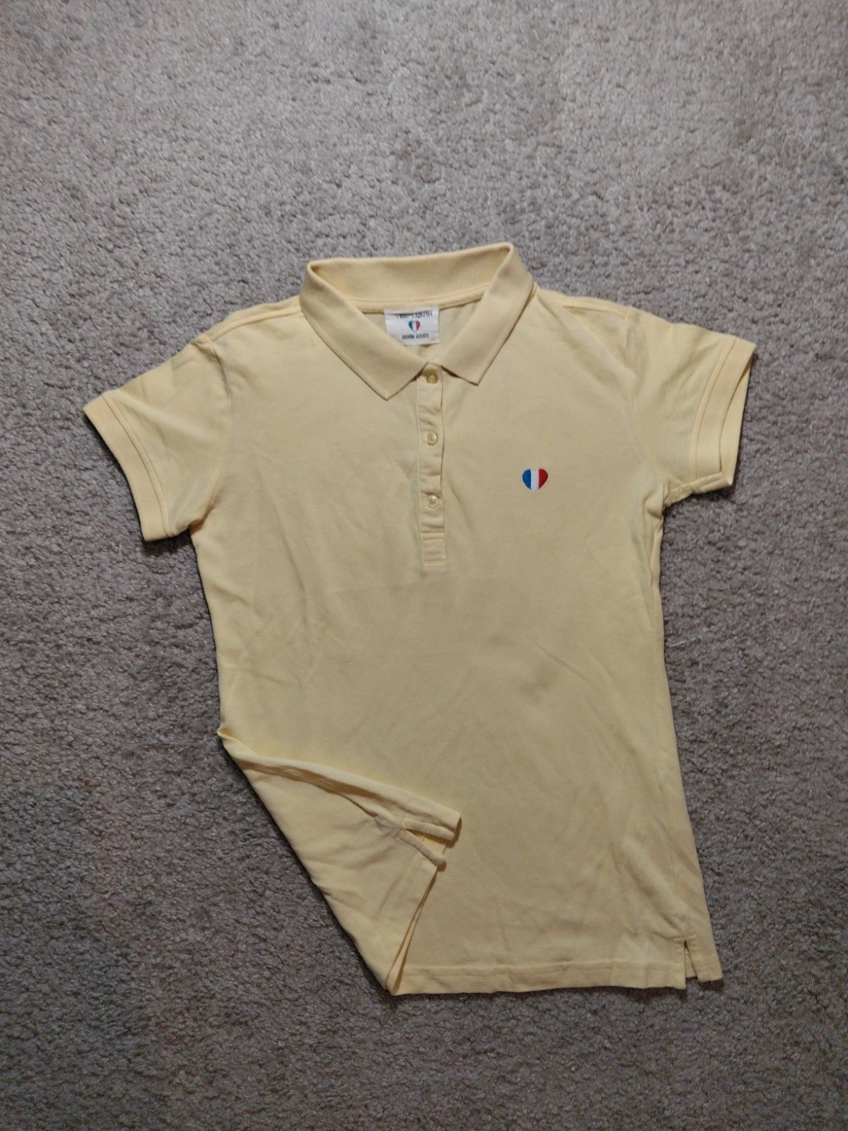 Polo Teddy Smith Jaune coton taille xs