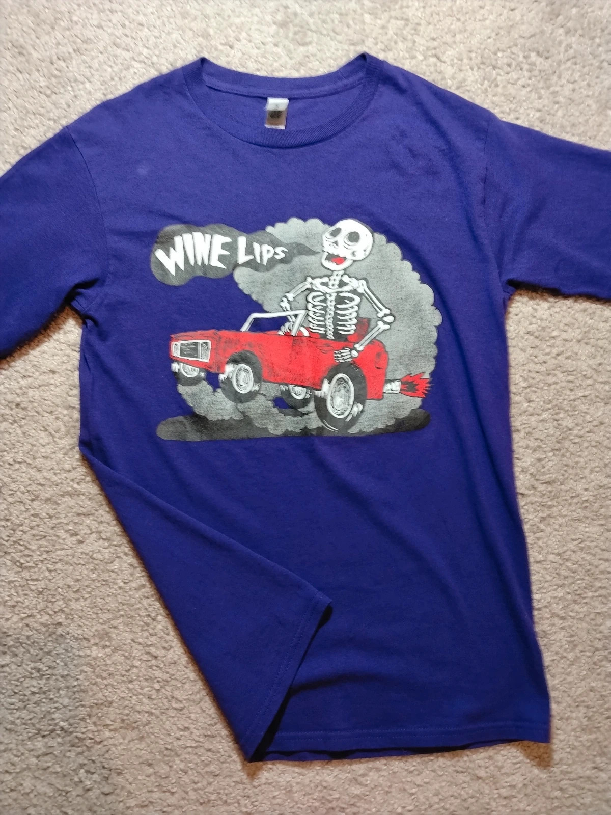 T-shirt gildan violet coton taille S