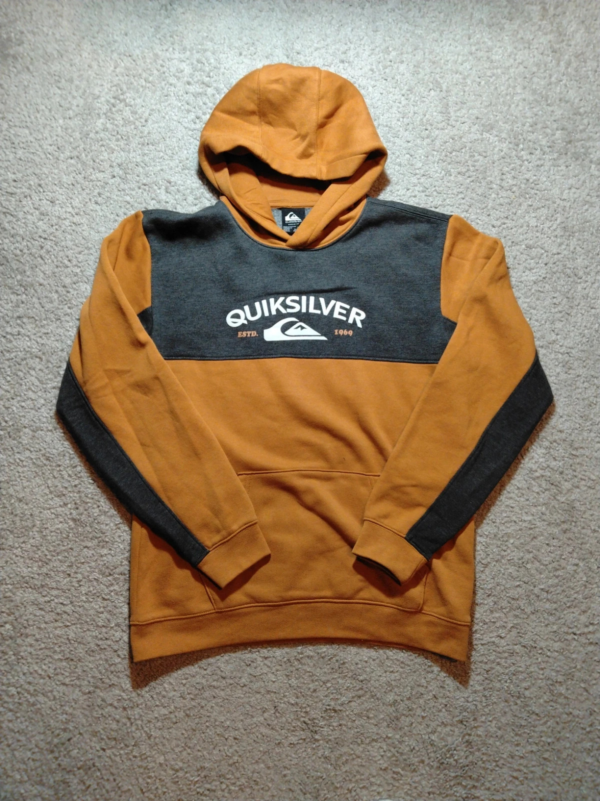 Sweat Quiksilver marron coton taille xl