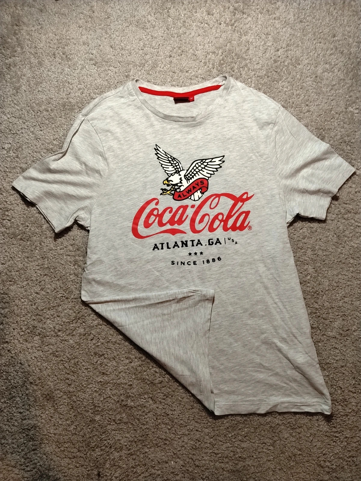 T-shirt Coca-Cola - Gris chiné (Taille M)