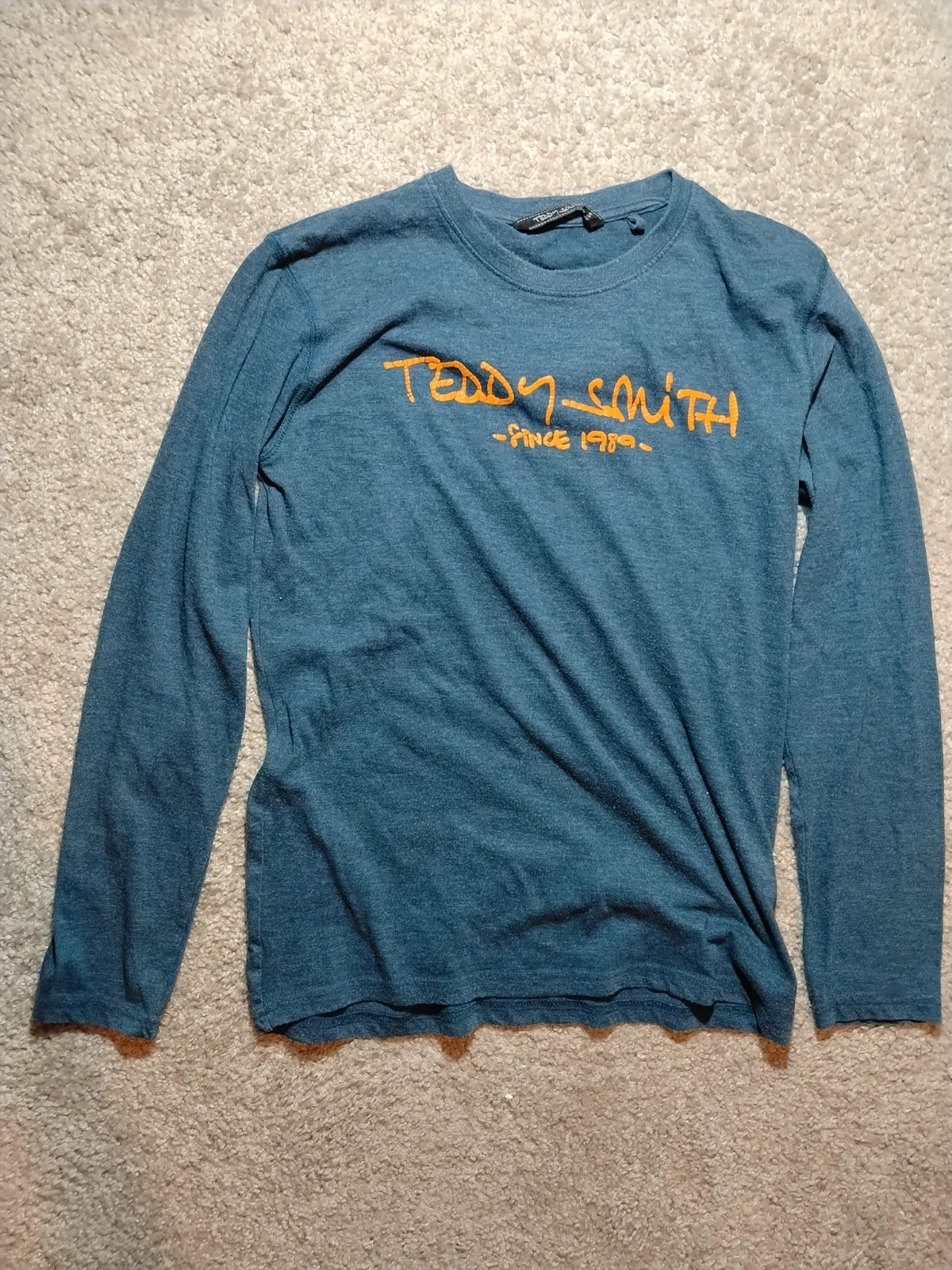 T-shirt à manches longues Teddy Smith - Bleu chiné (Taille S)