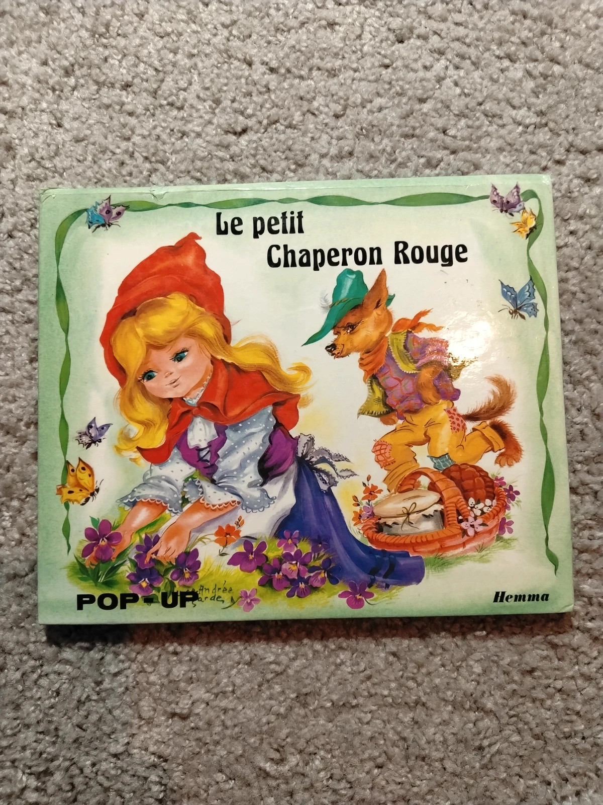 Livre pop-up ancien "Le petit Chaperon Rouge" - Éditions Hemma