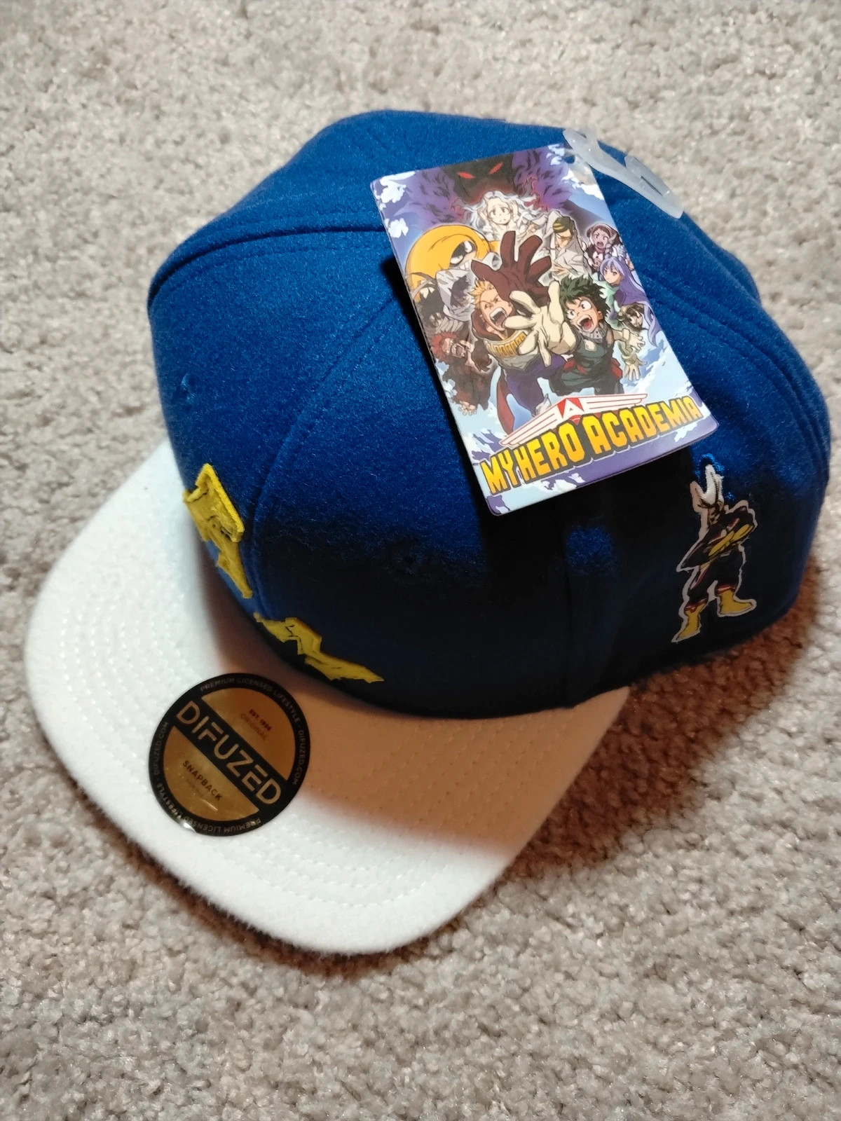 Casquette Snapback My Hero Academia / All Might (Difuzed) - Neuf avec étiquette