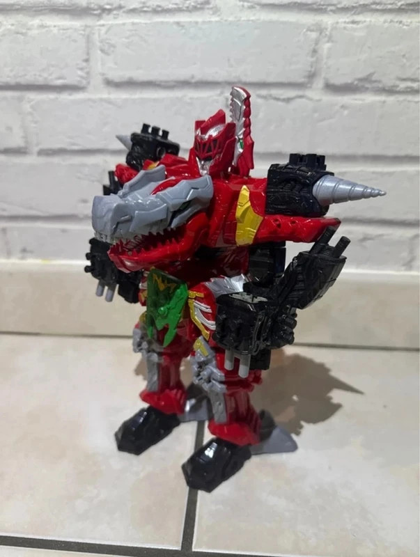 Power Rangers Dino Fury T-Rex Champion Zord Morphender Dino 25cm – Power Rangers – taille Taille unique 2