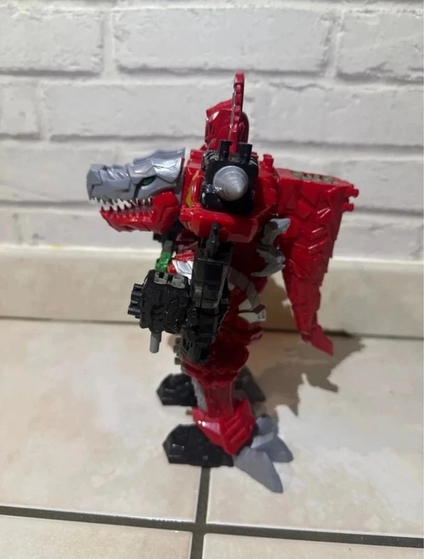 Power Rangers Dino Fury T-Rex Champion Zord Morphender Dino 25cm – Power Rangers – taille Taille unique 3