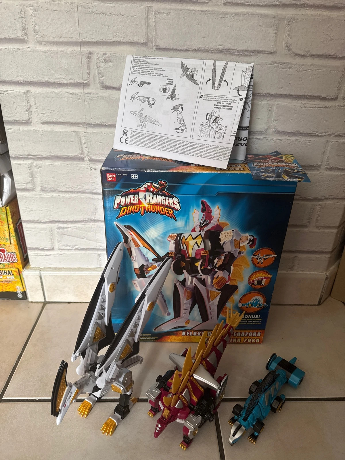 Power Rangers Dino Thunder Abaranger DX Killeroh Megazord Chogokin Bandai avec boite et notices – Power Rangers – taille Taille unique 2