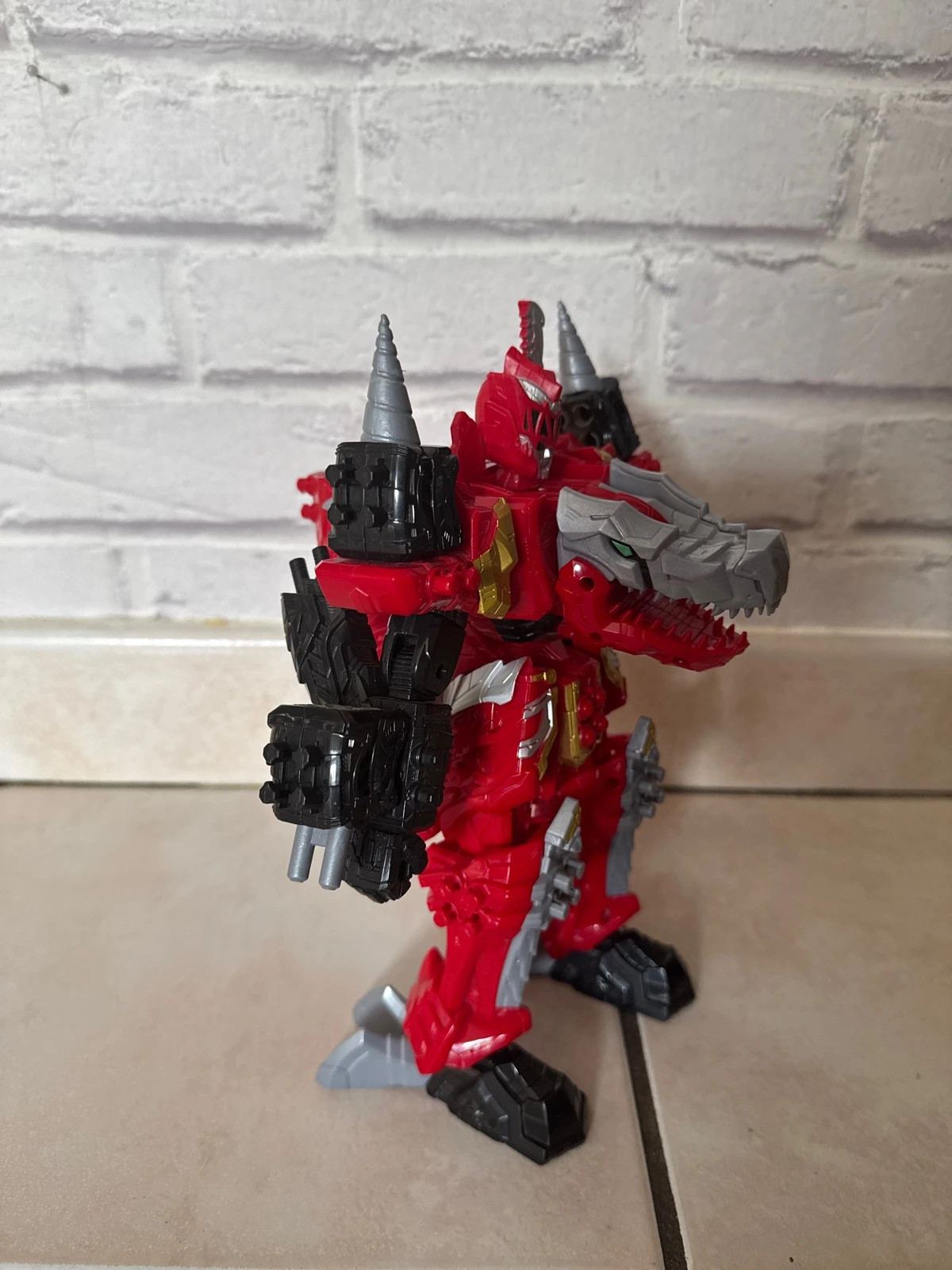 Power Rangers Dino Fury T-Rex Champion Zord Morphender Dino 25cm – Power Rangers – taille Taille unique 2