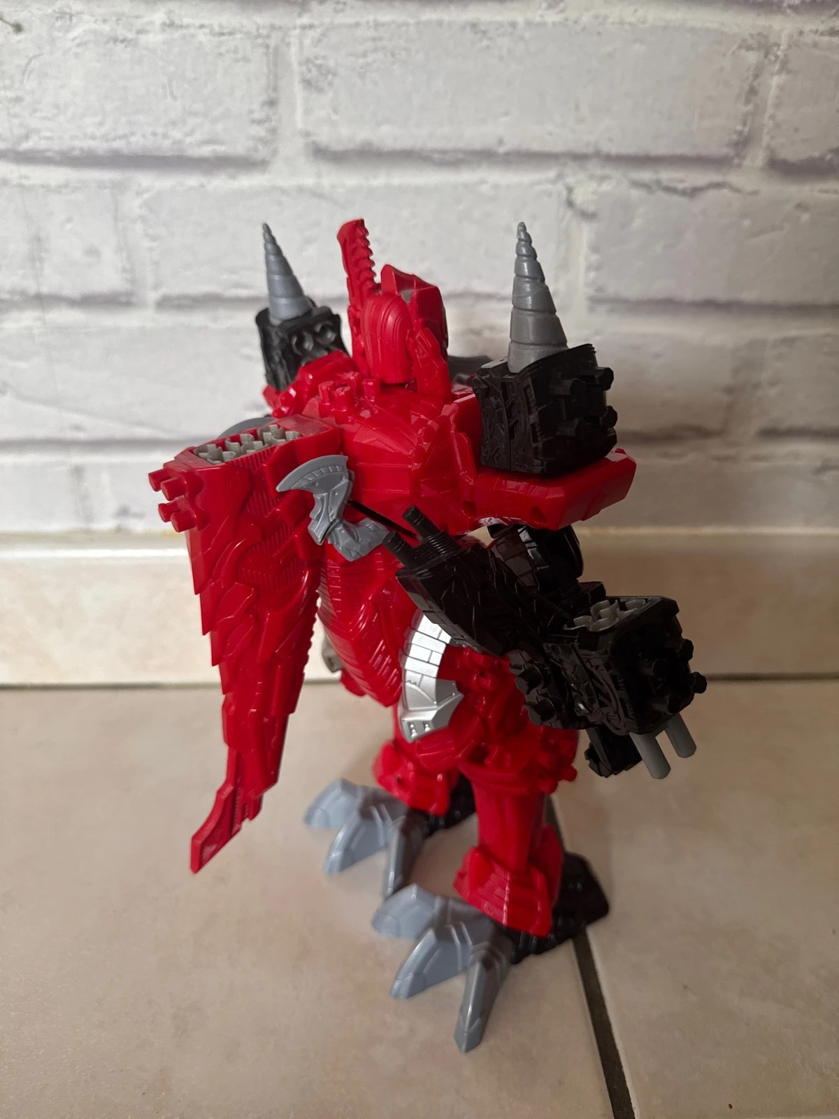 Power Rangers Dino Fury T-Rex Champion Zord Morphender Dino 25cm – Power Rangers – taille Taille unique 3