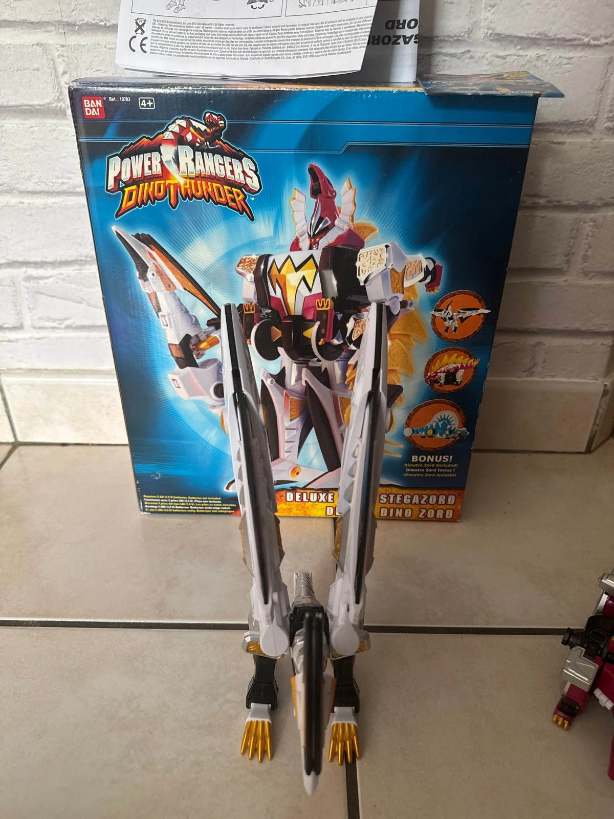 Power Rangers Dino Thunder Abaranger DX Killeroh Megazord Chogokin Bandai avec boite et notices – Power Rangers – taille Taille unique 4