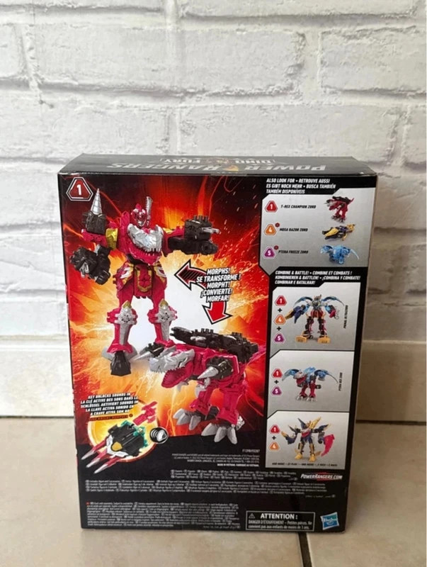 Power Rangers Dino Fury zord Link T-Rex Champion Zord numéro 1 Neuf en boîte scellée – Power Rangers – taille Taille unique 4