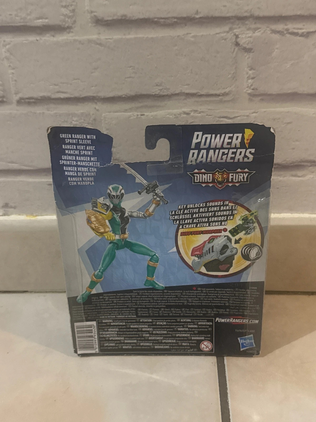Figurine Power Rangers Dino Fury vert neuf et scellé – Power Rangers – taille Taille unique 3