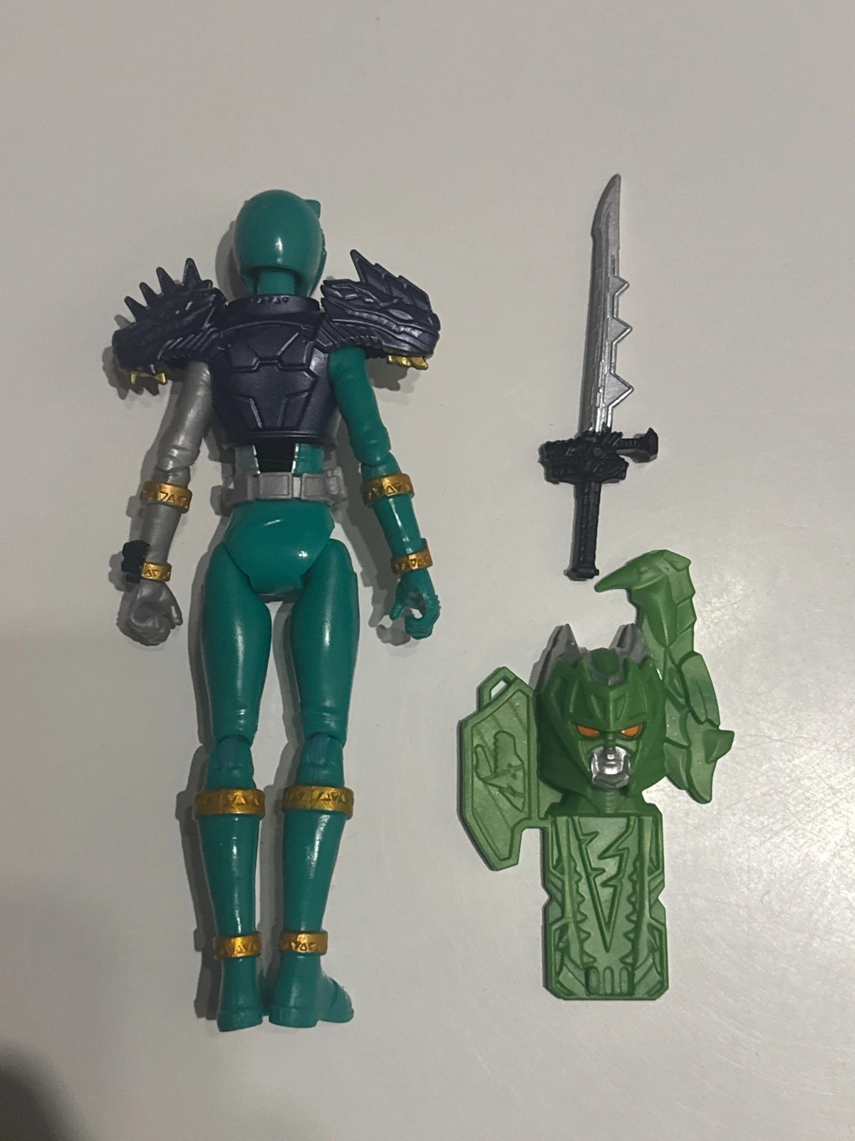 Figurine Power Rangers Dino Fury vert 15 cm – Power Rangers – taille Taille unique 3