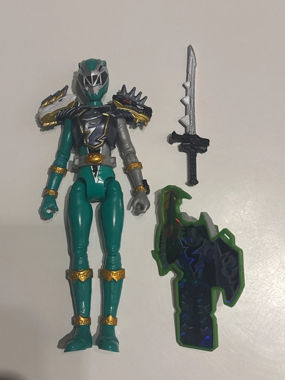 Figurine Power Rangers Dino Fury vert 15 cm – Power Rangers – taille Taille unique 2