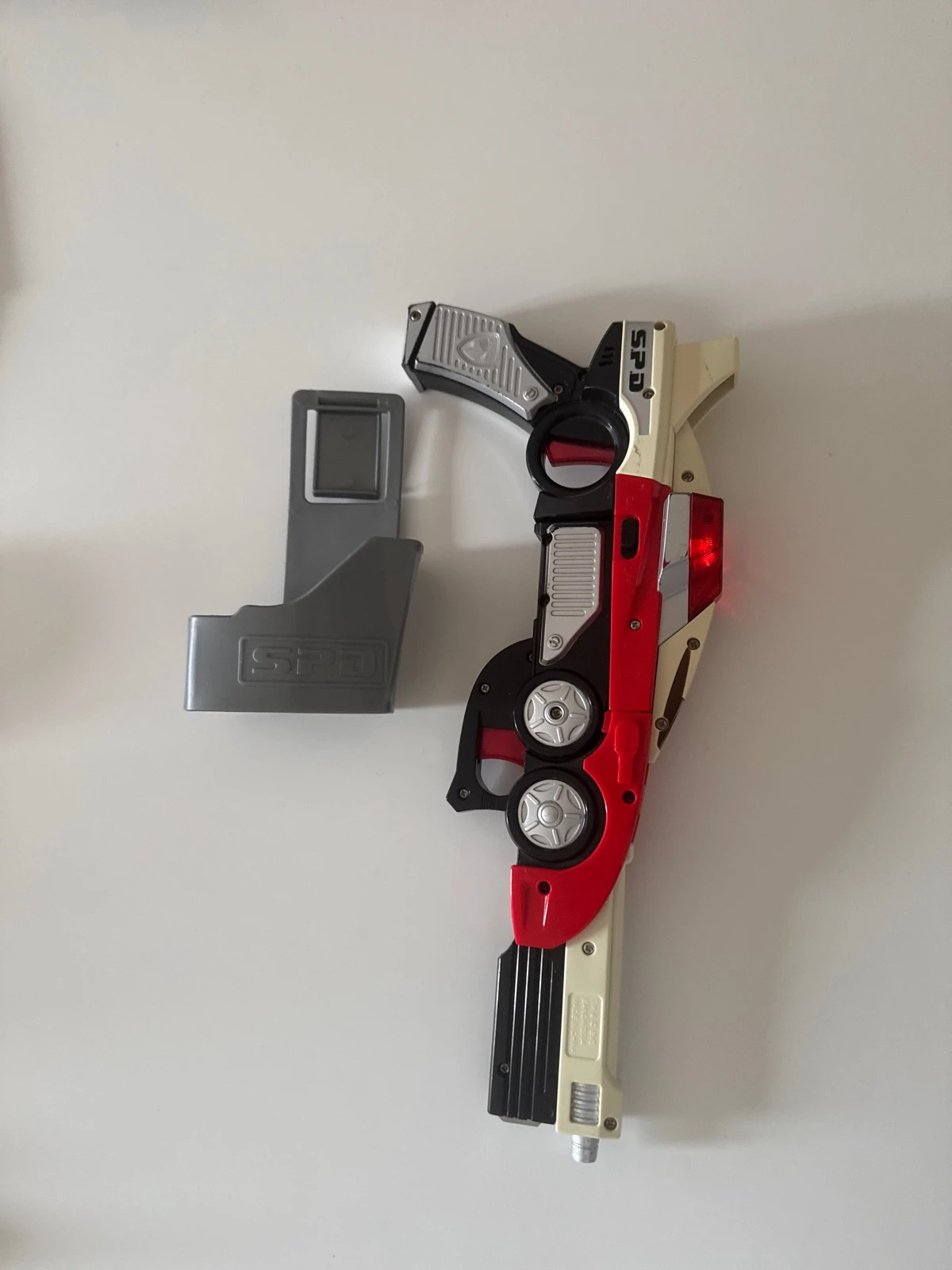 Pistolet amovible Power Rangers SPD Red Ranger Delta Blaster lumières et sons avec holster – Power Rangers – taille Taille unique 3