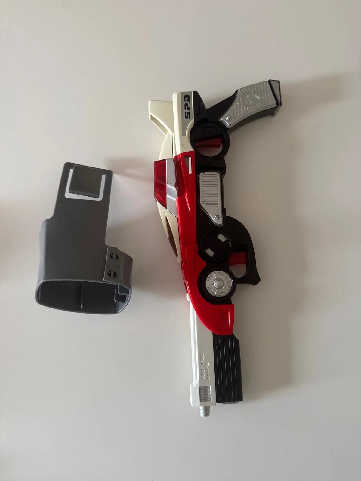Pistolet amovible Power Rangers SPD Red Ranger Delta Blaster lumières et sons avec holster – Power Rangers – taille Taille unique 5
