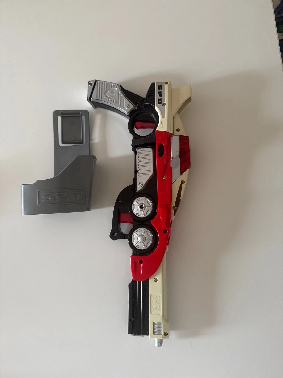 Pistolet amovible Power Rangers SPD Red Ranger Delta Blaster lumières et sons avec holster – Power Rangers – taille Taille unique 2