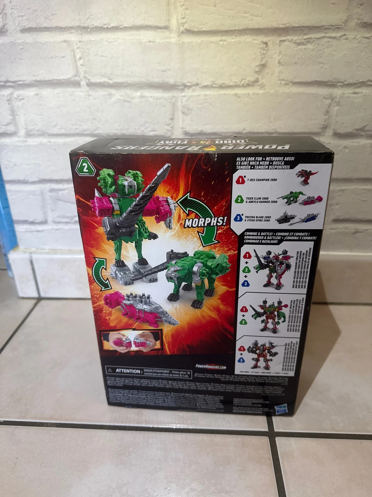 Figurine Power Rangers Dino Fury Zord Link Série 2 Combinable 15 cm – Power Rangers – taille Taille unique 4