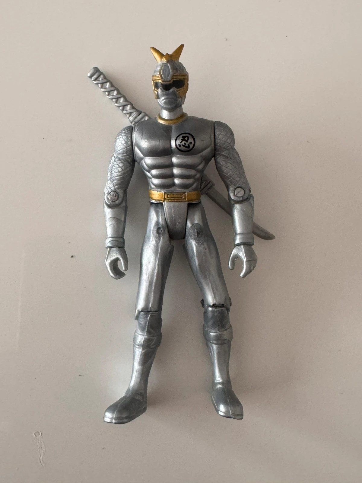 Figurine Power Rangers Ninja Storm - Ranger Argenté, articulé – Power Rangers – taille Taille unique 4