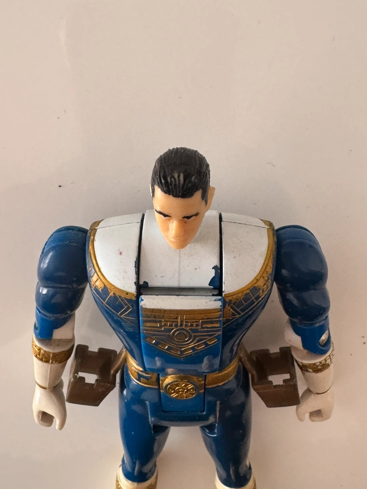 Figurine Power Rangers ZEO bleu auto morphin Bandai 1997 – Power Rangers – taille Taille unique 5
