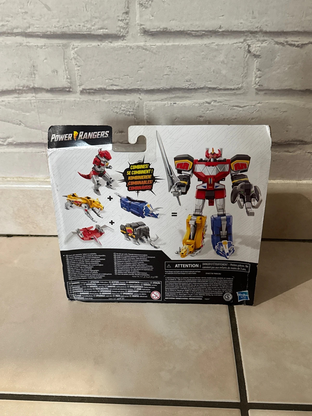 Pack Megazord Power Rangers, Mastodon et Ptérodactyl Dinozord – Power Rangers – taille Taille unique 3