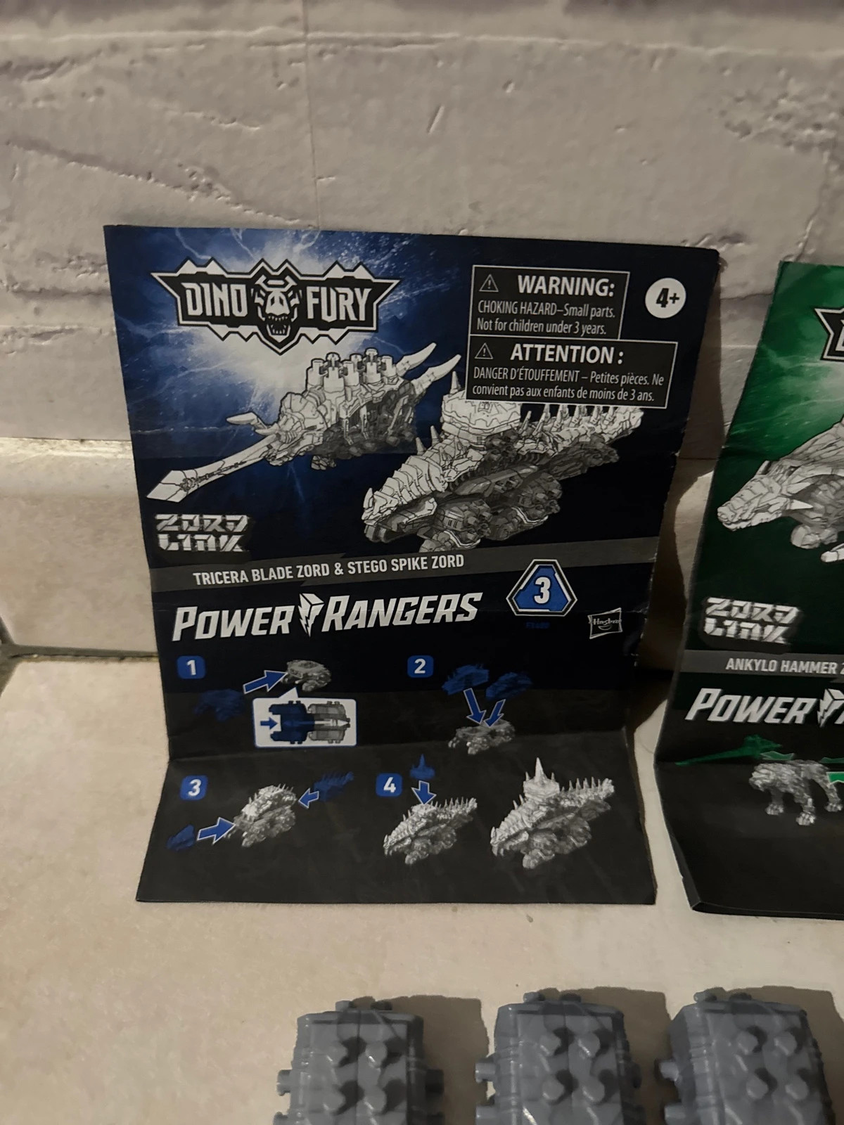 Power Rangers Dino Fury Zord Link fiches technique série 2 et 3 et 4 pieds pour Zords – Power Rangers – taille Taille unique 2