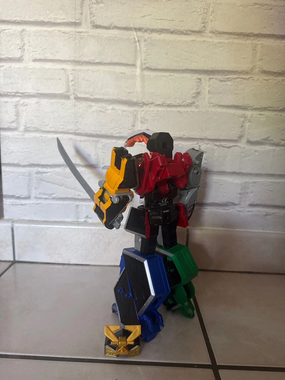 Power Rangers Samurai Sentai Shinkenger DX Shinken Megazord Bandai 2010avec extension Scarabée – taille Taille unique 4