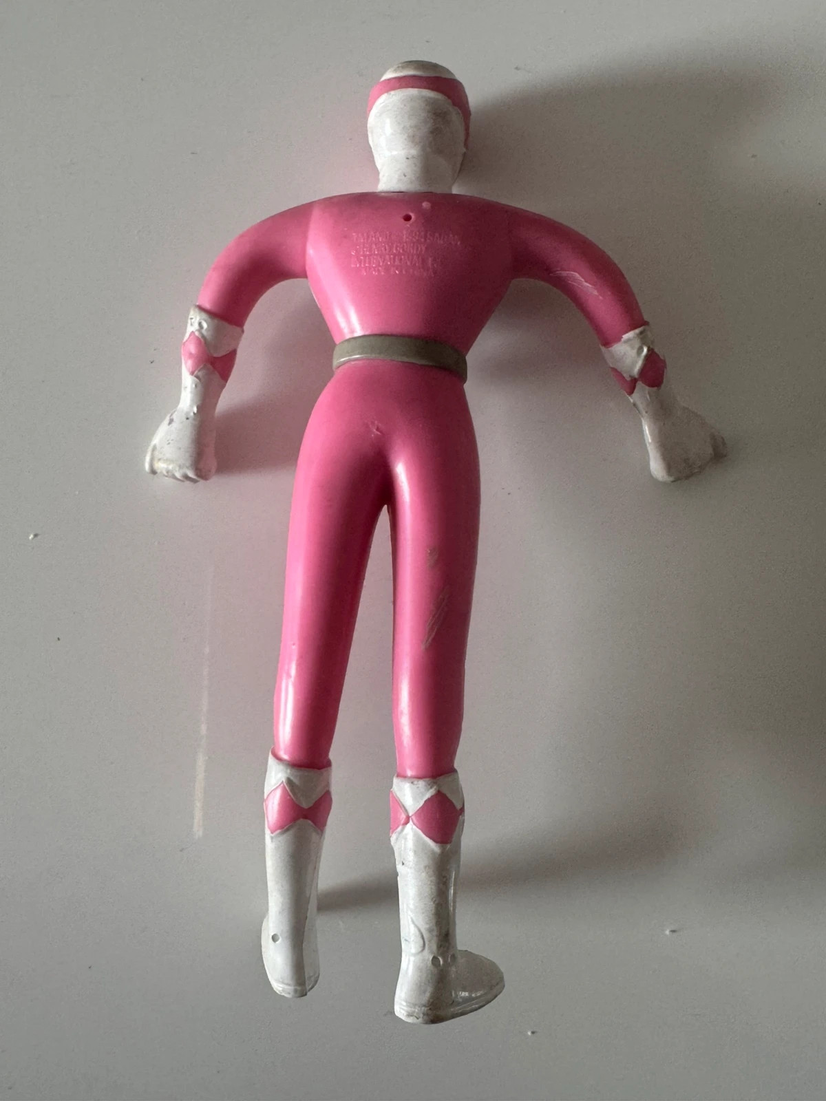 Figurine Mighty Morphin Power Rangers 1995 Saban Pink Ranger Bendy – Power Rangers – taille Prématuré, jusqu'à 44cm 2