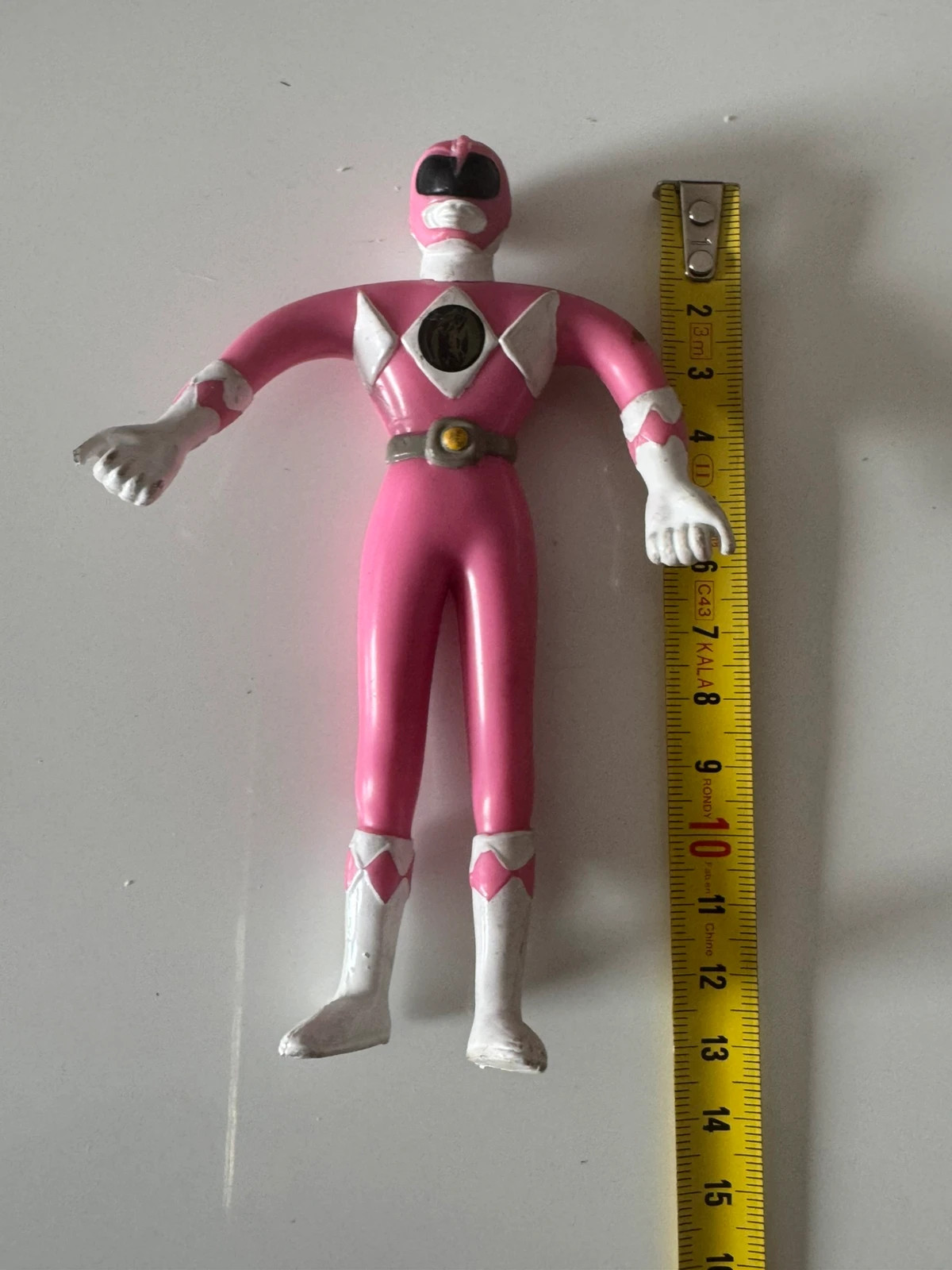 Figurine Mighty Morphin Power Rangers 1995 Saban Pink Ranger Bendy – Power Rangers – taille Prématuré, jusqu'à 44cm 4