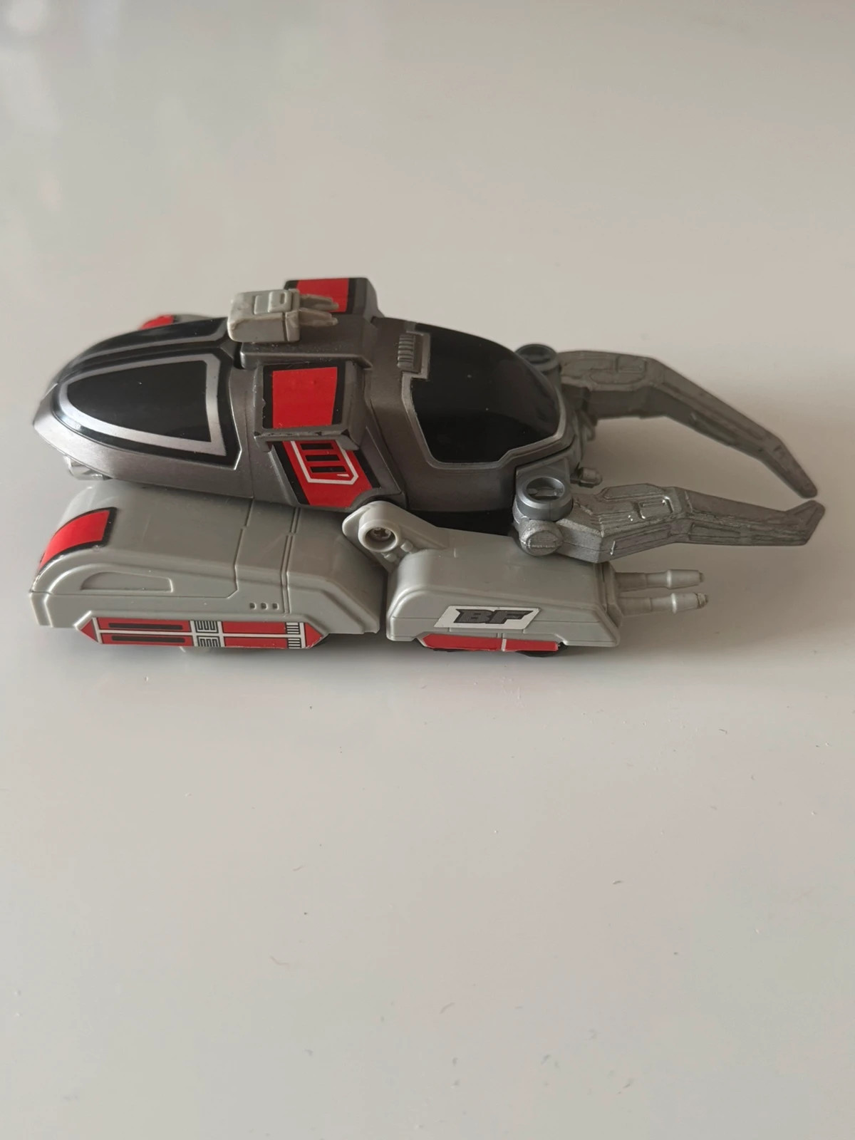 Véhicule vintage 1997 Bandai Beetleborgs Metallix Deluxe titane argent BV 16cm – beetleborgs – taille Prématuré, jusqu'à 44cm 5