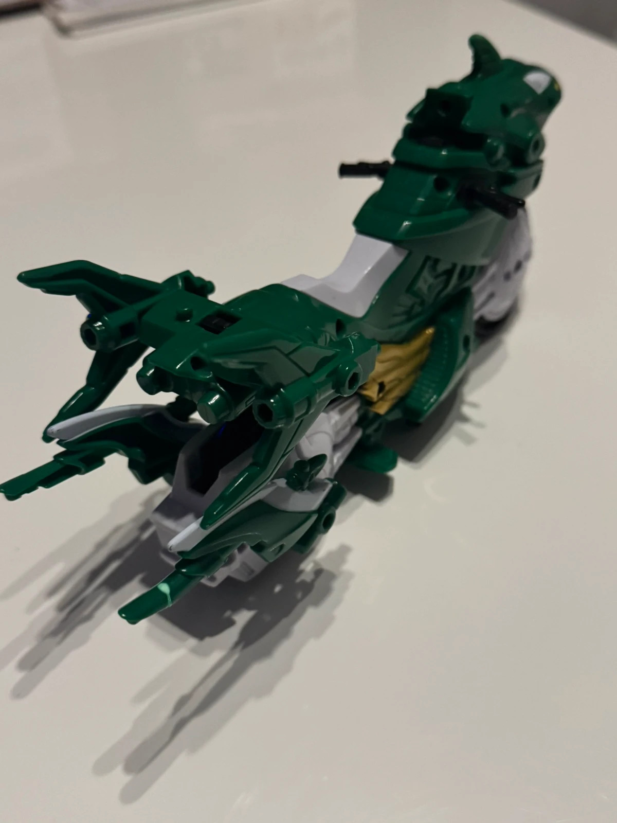 Moto Power Ranger Shark vert de 2008 – Power Rangers – taille Prématuré, jusqu'à 44cm 3