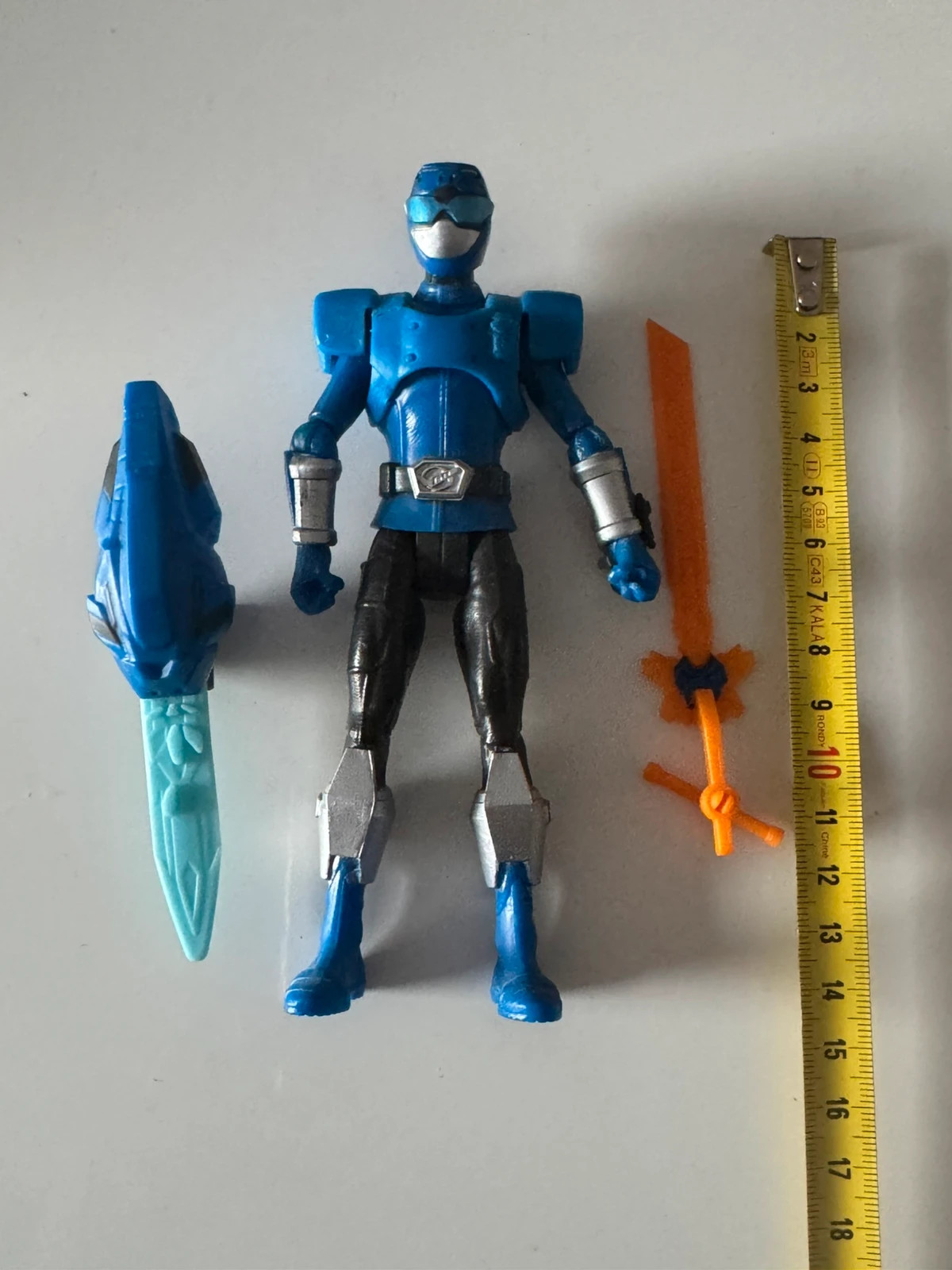 Power Rangers Beast Morphers - Figurine Ranger Bleu Beast-X - 15 Cm – Power Rangers – taille Prématuré, jusqu'à 44cm 5