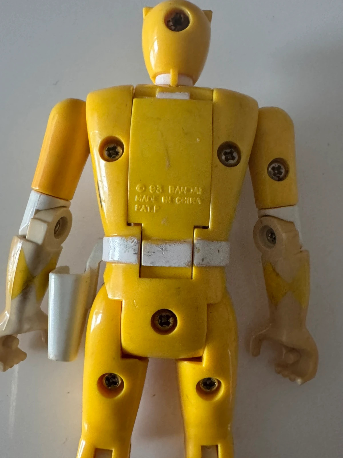 Power Rangers - Vintage - Mighty Morphin Legacy Jaune Flip Head Morph 1993 – Power Rangers – taille Prématuré, jusqu'à 44cm 4