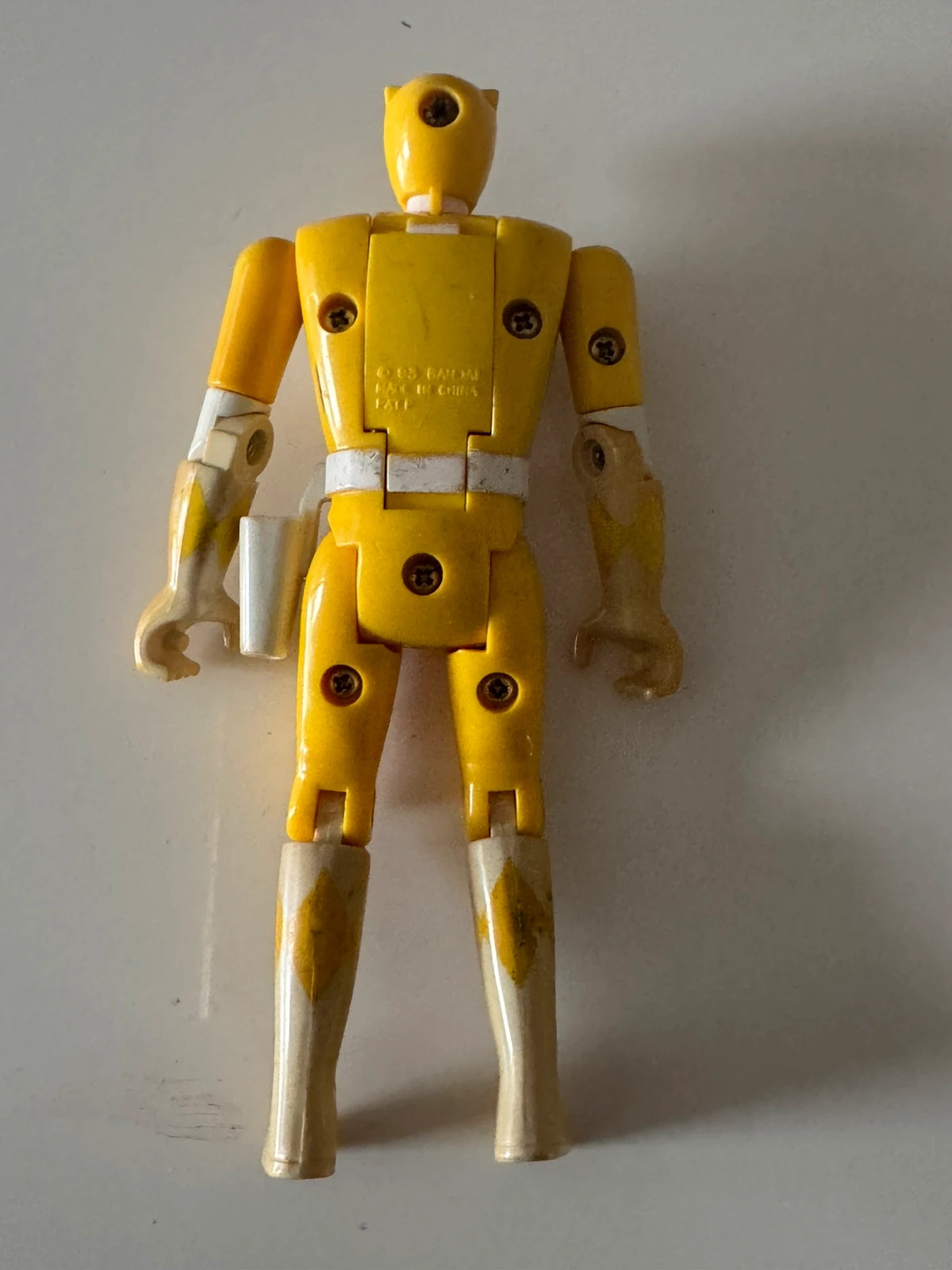 Power Rangers - Vintage - Mighty Morphin Legacy Jaune Flip Head Morph 1993 – Power Rangers – taille Prématuré, jusqu'à 44cm 3