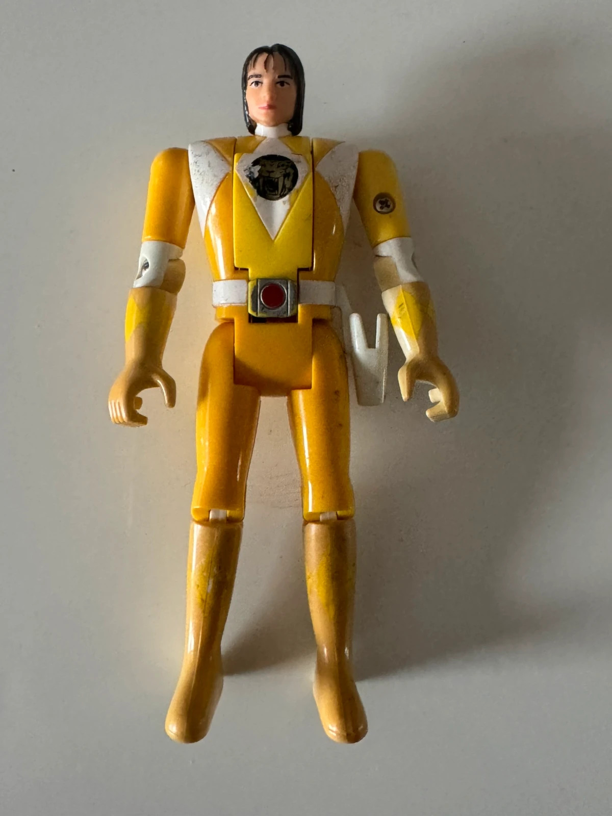 Power Rangers - Vintage - Mighty Morphin Legacy Jaune Flip Head Morph 1993 – Power Rangers – taille Prématuré, jusqu'à 44cm 5