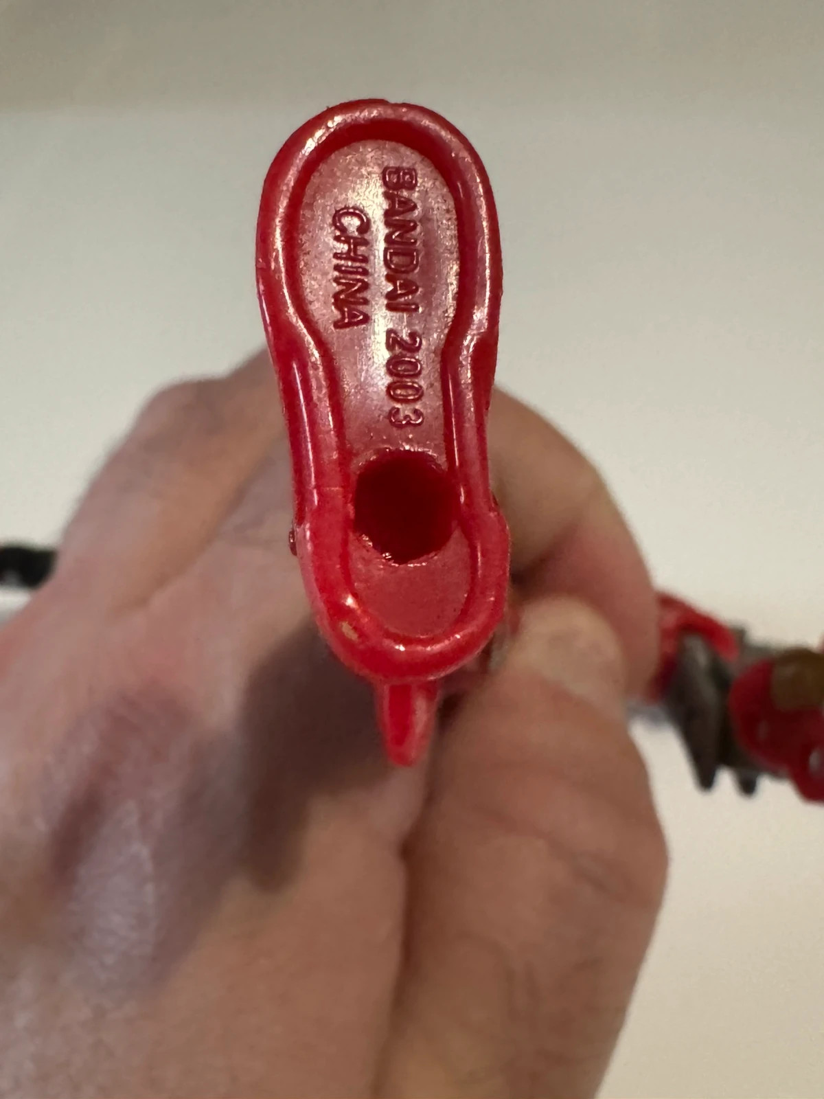 Figurine Power Rangers 2003 Mighty Morphin Dino Thunder rouge extensible Bandai 15 cm – Power Rangers – taille Prématuré, jusqu'à 44cm 5