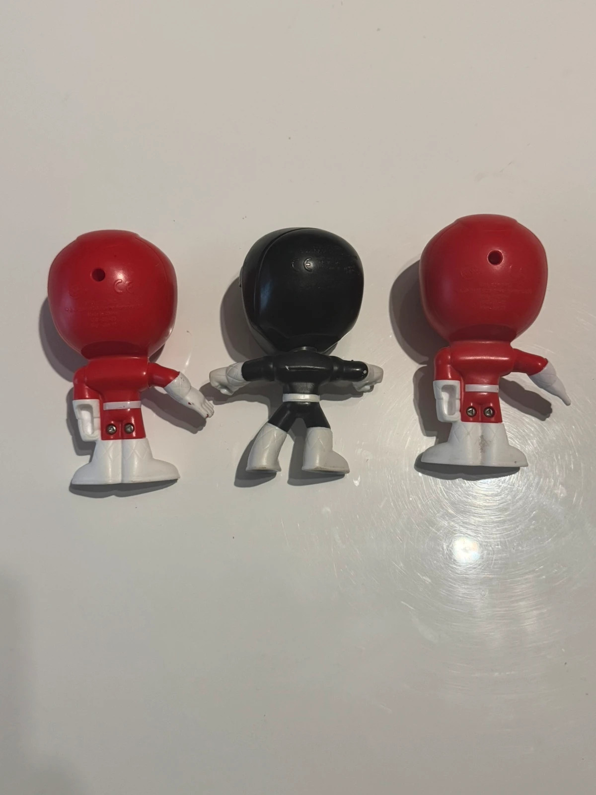 Figurines Power Rangers 12cm 2018 Noir et Rouge – Power Rangers – taille Prématuré, jusqu'à 44cm 2
