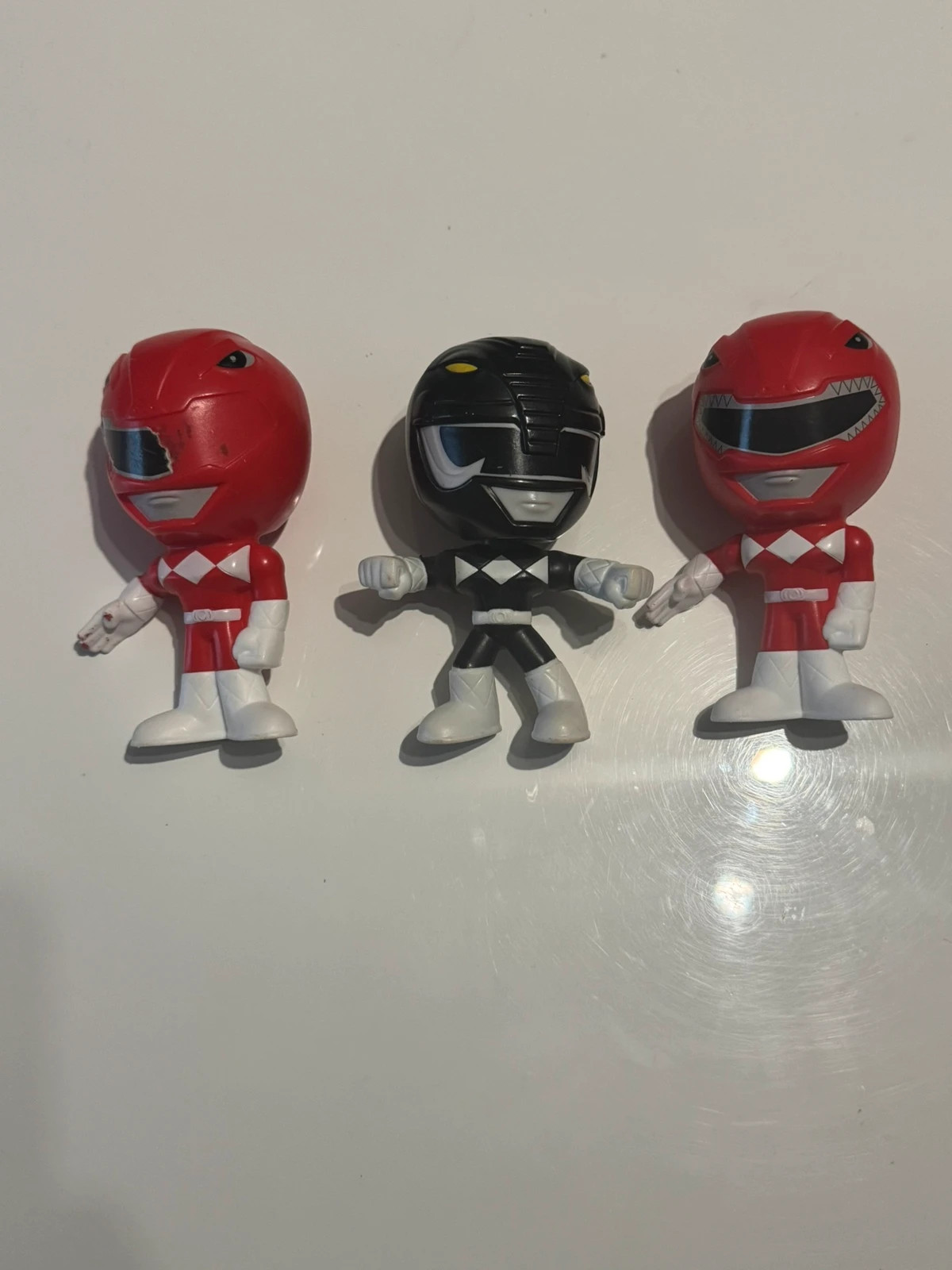 Figurines Power Rangers 12cm 2018 Noir et Rouge
