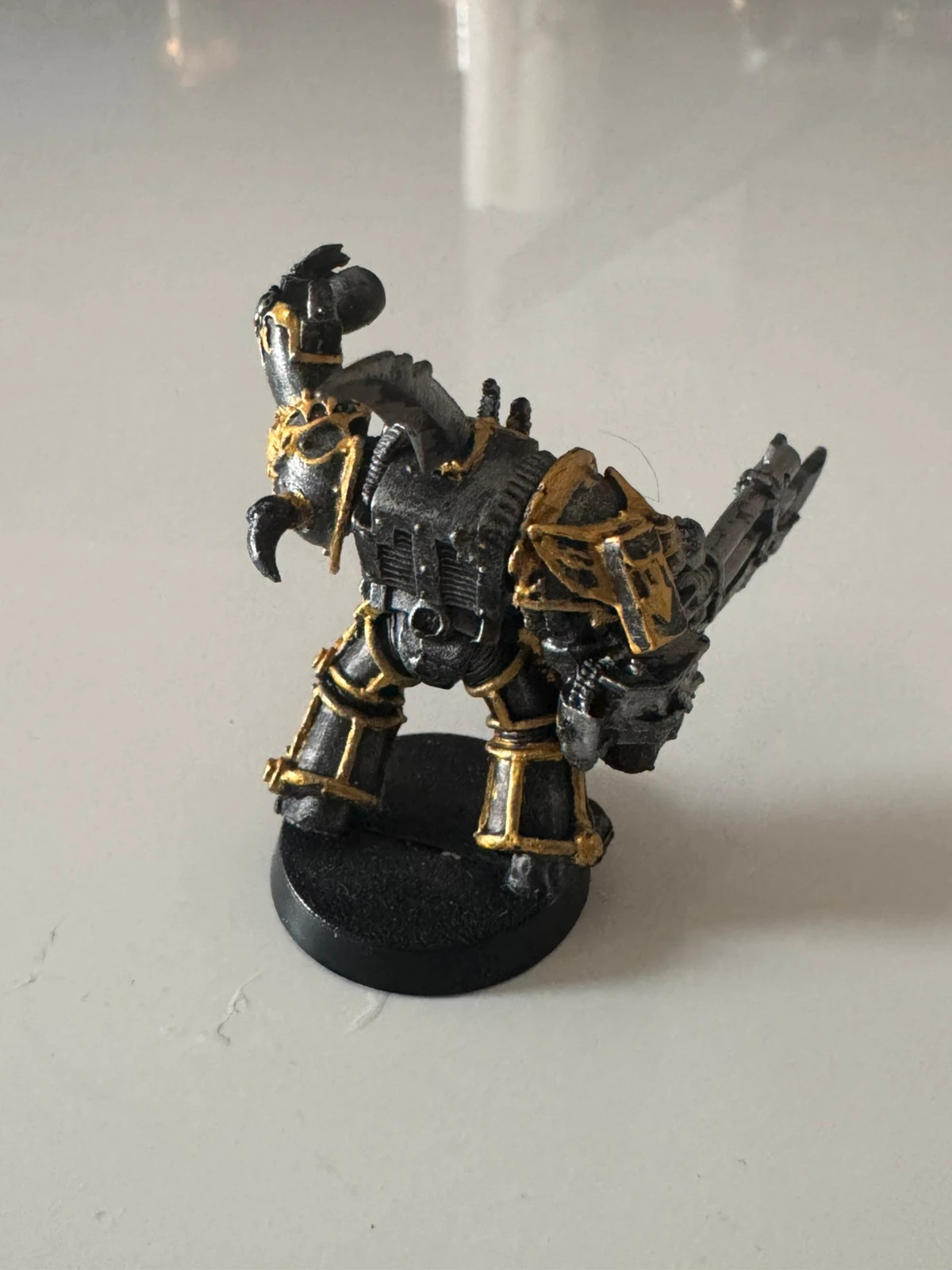 Warhammer 40k Terminator Mitrailleuse Lourde Iron Warriors Chaos en métal – Warhammer 4