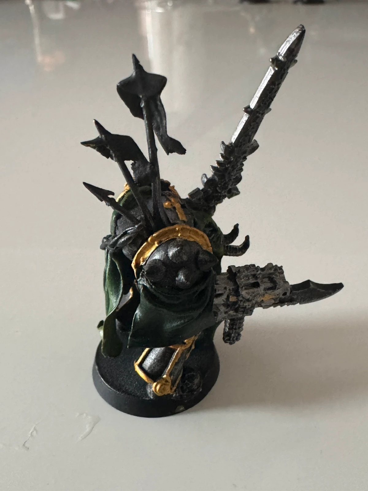 Warhammer 40k Terminator avec drapeau et cape Iron Warriors Chaos en métal – Warhammer 5