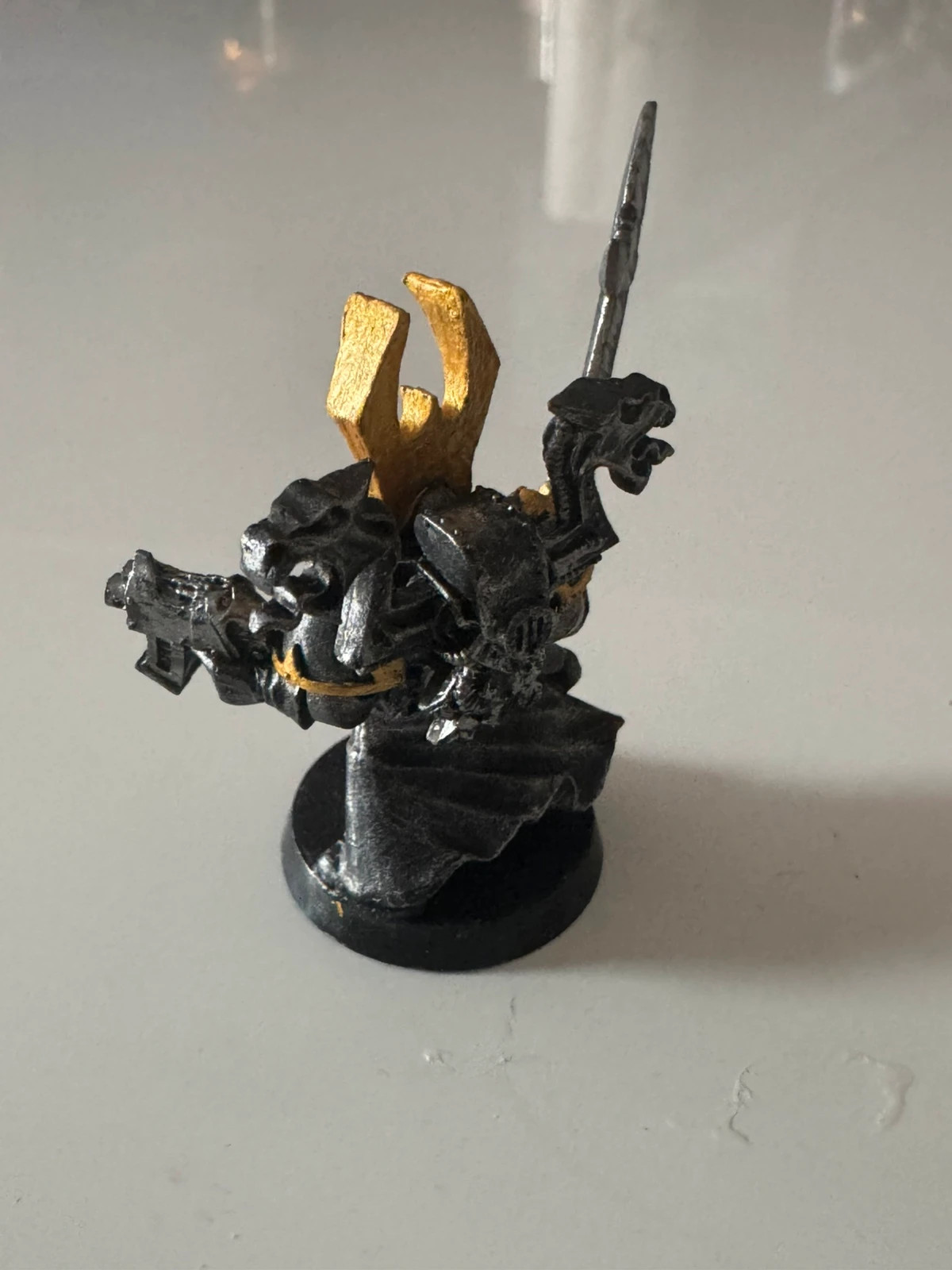 Warhammer 40k commandant Iron Warriors Chaos en métal – Warhammer 3