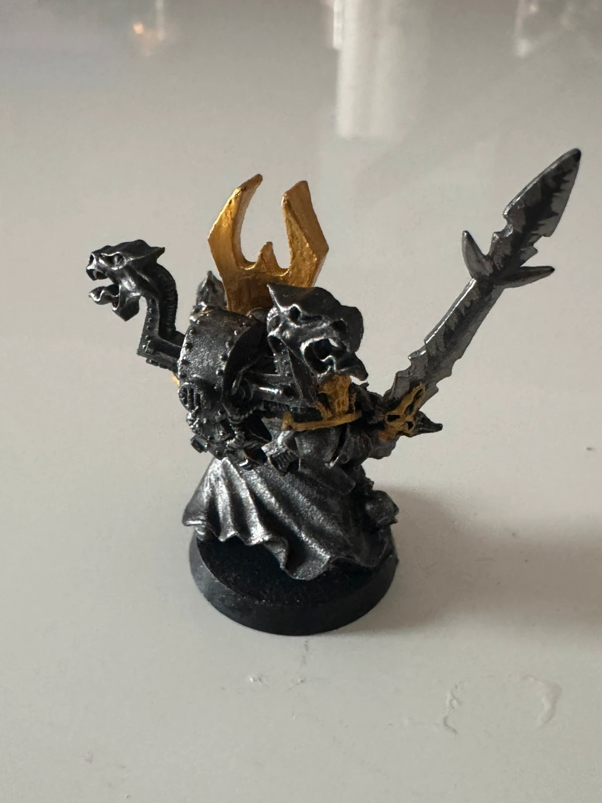 Warhammer 40k commandant Iron Warriors Chaos en métal – Warhammer 4